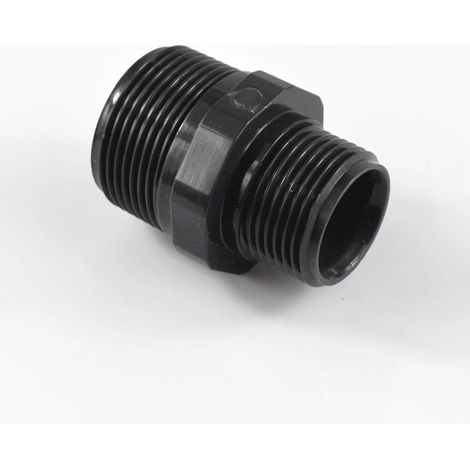 PVC - U double mamelon réduit AG 1 1/4" x 3/4" (1/3)