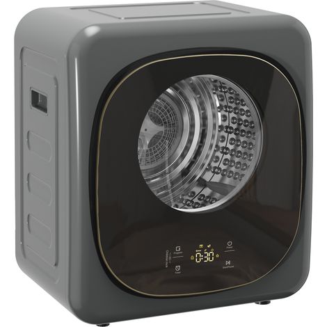HOMCOM Compact Dryer Machine with 5 Modes, 4kg Small Tumble Dryer, Grey