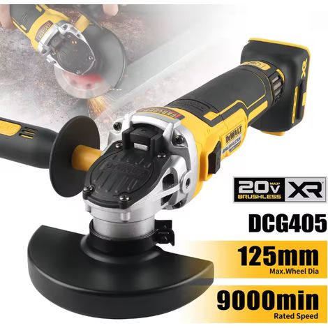 DEWALT DCG405 Meuleuse d’angle sans fil 18V XR Brushless 125mm, 9000 tr/min, machine seule, sans batterie ni chargeur (1/5)