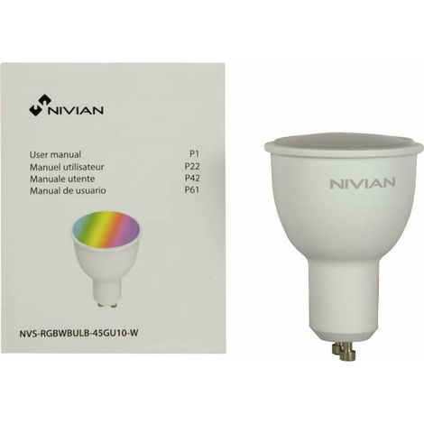 Lampada nivian gu10 4.5W dimmerabile RGB (1/5)