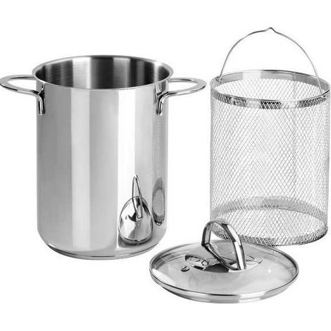 Cocotte à asperges en inox 18/10 cm 16 Barazzoni