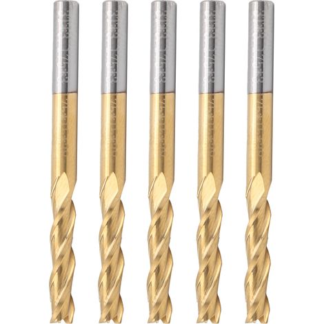 3-schneidige Flachfräser, titanbeschichtet, 3,175 x 3,175 x 15 x 40 (1/5)