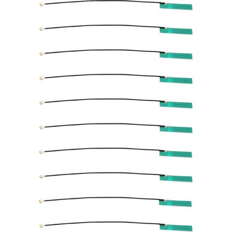 Lot de 10 antennes PCB intégrées NZGSMPCB003, câble RG1.13, 3 dBi, 2G/3G, pour alarme de sécurité et maison connectée. (1/5)