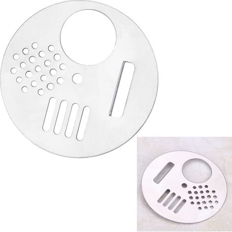 Ventilador de puerta de acero inoxidable con forma de colmena, juego de 5 piezas, Ø 6,8 cm, con 4 funciones y disco giratorio. (1/5)