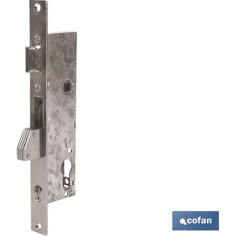 COFAN cerradura embutir palanca d85e28 níquel (l.corta) , Cerradura Palanca (L.Corta) Frente Níquel. Puertas Metal, Caja con revestimiento zincado. Frente Niquelado. Picaporte reve