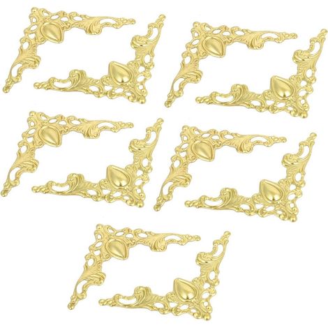 Boîte Livre Scrapbooking Album Eisen Eckenschutz Guards Gold Tone 41x41x1mm 10St (c1c9bdd488b8749039 (1/2)