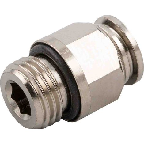 Raccord instantané RS PRO vers Enfichable, 8 mm G 1/2 Mâle ( Prix pour Sachet de 10 )