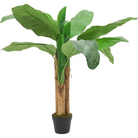 Artificial Banana Tree 9 Leaves 120 cm Green vidaXL