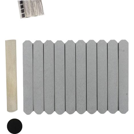 Tapis de séchage de vaisselle, absorbant l'eau, pliable, séchage rapide, terre de diatomées pour vaisselle, Pots de légumes, articles de toilette, gris moyen. (1/2)
