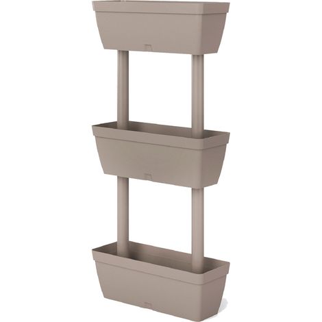KIT FIORIERE VERTICALI kit 3 pz - colore grigio  - ARTPLAST