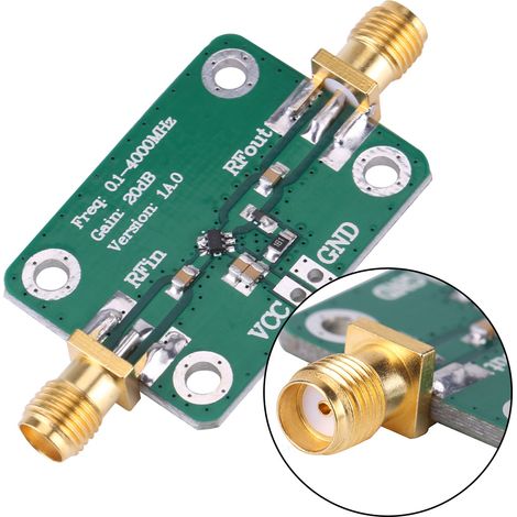 Mikrowellen-HF-Verstärker 0,1–4000 MHz, 20 dB Verstärkung (1/5)