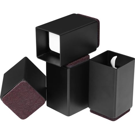 Rehausseur De Meubles - 5 cm - Acier Carbone - Auto-adhésif - Pour Lit Canapé Réfrigérateur Armoire - 4 Pièces (1/5)