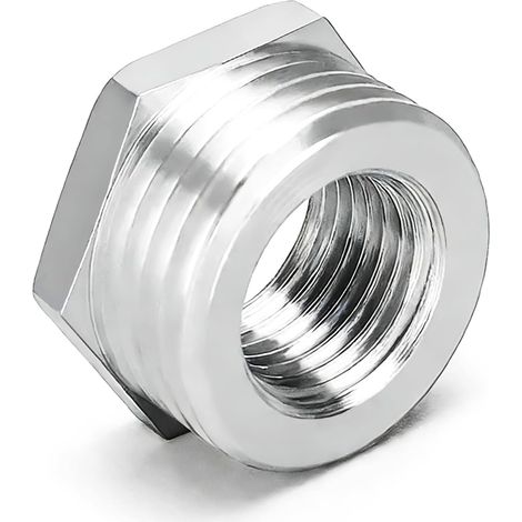 Douille hexagonale de réduction, 4 raccords tuyauterie en acier inoxydable 304, filetage mâle 1/2" x femelle 1/8", adaptateur réduction pour la plomberie, l'air et le gaz. - 1" NPT Male Female (1/5)