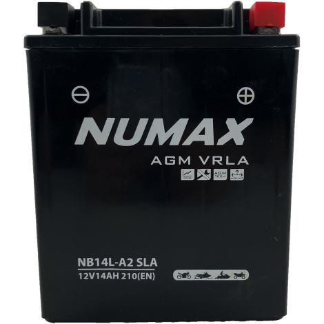 Batterie Numax AGM SLA scellée NB14L-A2 / YB14L-A2 SLA - 12 V 14 AH 210A (EN) (1/3)