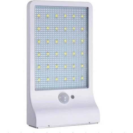 Lampe solaire - 48 ampoules LED - avec détecteur de mouvement - étanche IP65 - lumière blanche (1/3)