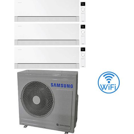 Klimaanlage Samsung WINDFREE PREMIÈRE Essential White Wifi Testversion Split R32 Wechselrichter 9000 + 12000 + 12000 BTU mit E.U. AJ080TXJ4KG/EU Klasse A++/A+ NEU 2026