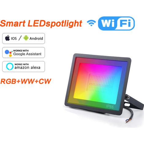 RGB-LED-Flutlichtstrahler mit Farbwechsel, entspricht 100 W, für den Außenbereich