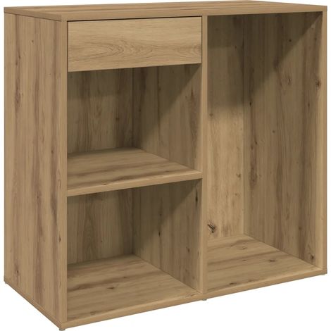 Armadio cosmetico moderno funzionale contenitore 80 x 40 x 75 cm in legno multistrato rovere artigianale 020051009