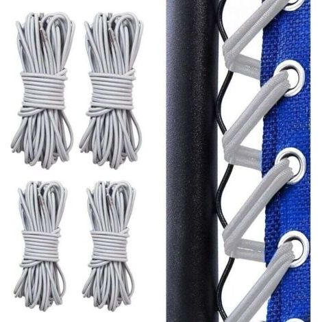 4 Pièces Corde Remplacement élastiques, Elastique Lafuma, Cordons De Remplacement De Chaise Zéro Gravité, Lafuma Fauteuil Relax, Zero Gravity Chaise Pliante, Chaise Longue (Gris)