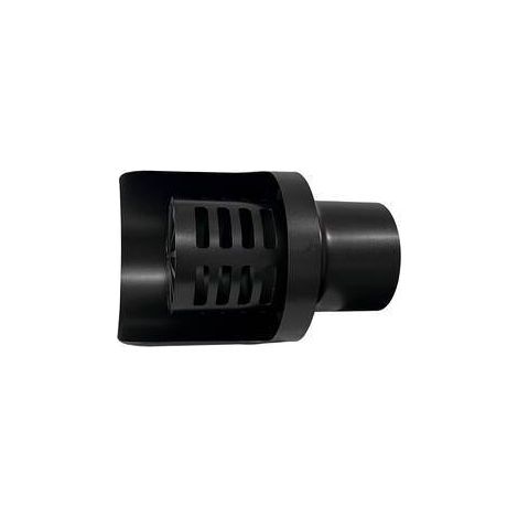 C TERMINALE INOX ORIZZONTALE VERNIC D  8 CM