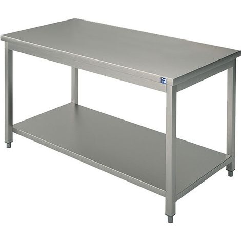 Table de travail avec étagère, sans dosseret, 800x600 mm - VIRTUS
