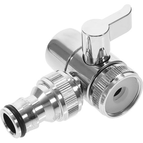Adaptateur Robinet-tuyau en Cuivre Vanne de Dérivation 1/2 Pouce pour Machine à Laver, Compatible Évier et Tuyaux de Toilette (1/5)