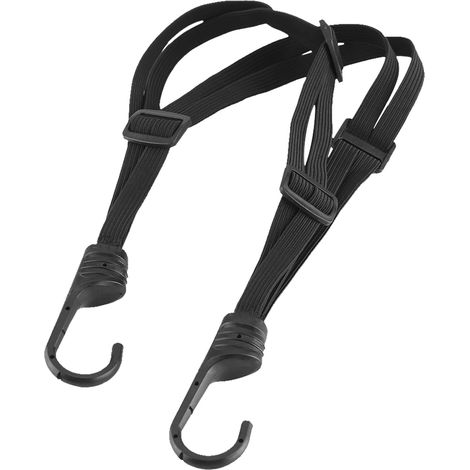 Sangle élastique rétractable pour casque et bagages de moto BSDDP avec 2 crochets (1/5)