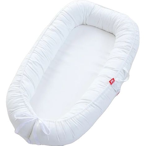 Baby-Lounger, Baumwollmaterial, Tragbares Design, WEISS (1/2)