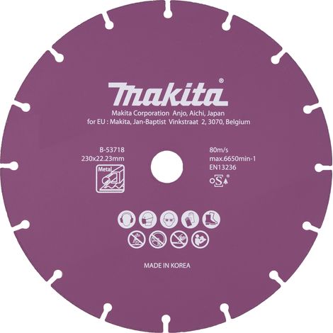 Makita - Disco de corte de diamante para metal 230x22,2 mm B-53718 (1/2)