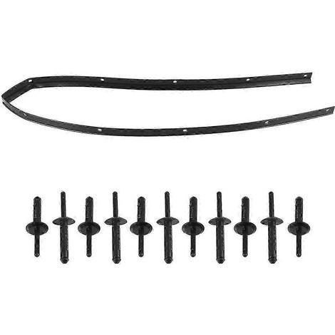 Joint d'étanchéité étanche pour capot et pare-chocs avant avec rivets pour Dodge Challenger 2008-2019 68051392AB 68051 (1/4)