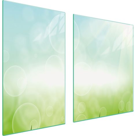 Glasplatte und Schneidebrett 100x52 DAISY