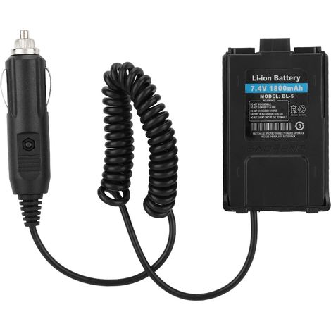 Chargeur Voiture 12V pour Radio Baofeng UV-5R, Adaptateur Alimentation Véhicule pour Talkie-Walkie