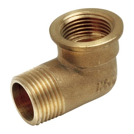 GOMITO 90 OTTONE FILETTATO M-H 10u - 3/8''
