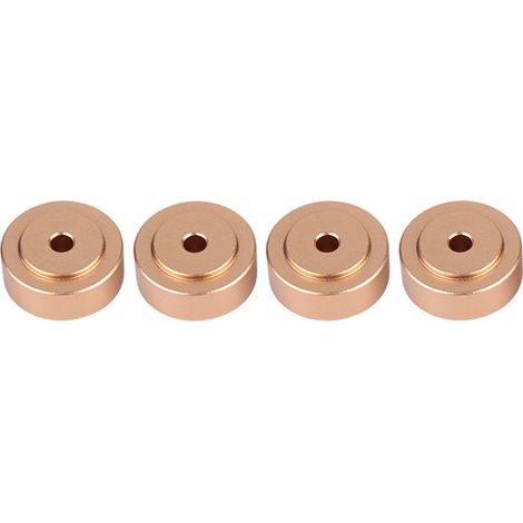 4 patins amortisseurs en alliage d'aluminium de 20 x 8 mm pour pieds d'amplificateur, couleur or (1/5)
