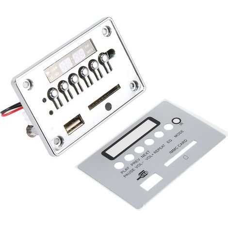 Bluetooth-MP3-Decoderkarte, Audiomodul, USB-Speicher, FM-Radio (silber) (1/5)