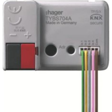 HAGER TYBS704A ENTRÉE BINAIRE 4 VOIES KNX SECURE UP