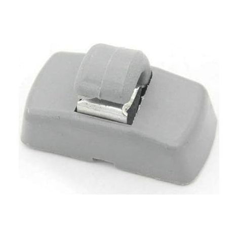 Soporte de sujeción para visera solar, 3B0857561, soporte con gancho, dos piezas (gris) (4,2 x 2,1 cm) (1/5)