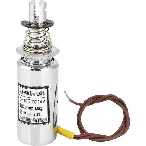 Zylindrischer Gleichstrom-Magnet-Elektromagnet (Druck-/Zugtyp) für die industrielle Automatisierung MQ8-Z12B 9,8 N 24 V DC