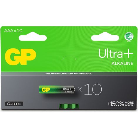 Batteria alcalina aaa gp ultra plus 24auplr03 pacco da 10 (1/5)