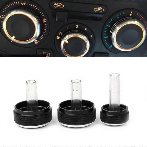 3 boutons de commande pour panneau de climatisation (1/4)
