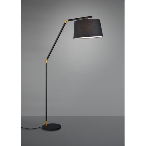 Piantana Tracy 1xE27 Nero Paralume Tessuto Nero H175 cm Trio Lighting (1/3)
