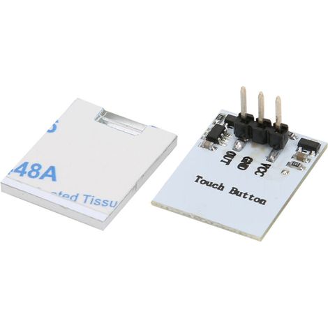 Interrupteur capacitif tactile LED anti-interférence, module capteur 2.7V-6V (jaune) (1/5)