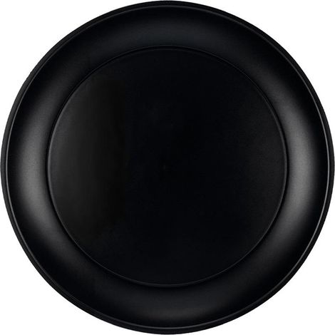 Assiette noire réutilisable 21 cm