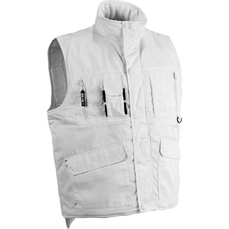 Gilet senza maniche multitasche Donar Herock Bianco XL