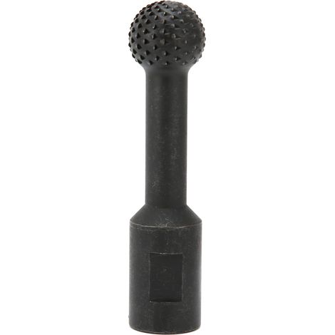 Kugelfeile aus Chrom-Vanadium-Legierungsstahl, kugelförmiger Fräser, doppelt schneidender Rotationsfräser, Gewindegröße 14 mm / 0,55 Zoll, für Winkelschleifer Typ 115/125 (25 mm)