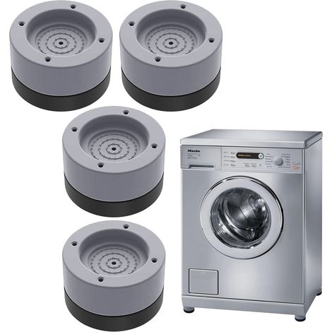 Supports anti-vibrations, patins amortisseurs en fibre de résine pour pieds de machine à laver, tapis antidérapants et résistants à l'humidité de taille universelle pour-AquaForge (1/5)