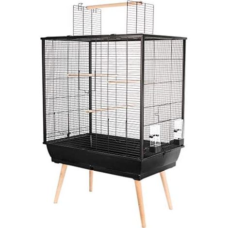 Jaula para pájaros ZOLUX Neo JILI H80, negra (1/5)