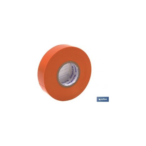 Pack mit 10 Einheiten orange Isolierband 180 Mikron 19mm x 20 Meter