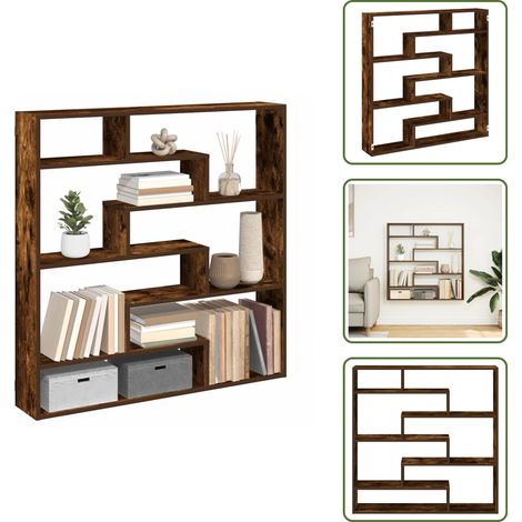 vidaXL Würfelregal 7 Fächer Räuchereiche Holzwerkstoff (1/5)