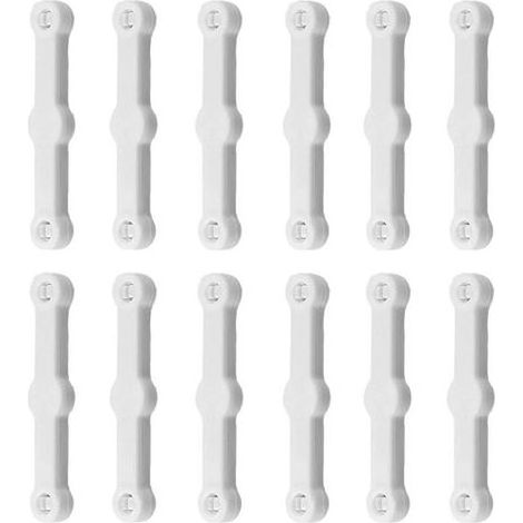 Lntyq 12 Pièces Bandes De Fixation De Moustiquaire Anti-Moustique, Support De Moustiquaire De Fenêtre Pratique, Clip De Moustiquaire De Fenêtre Sans Perforation, Filets Anti-Insectes (1/5)